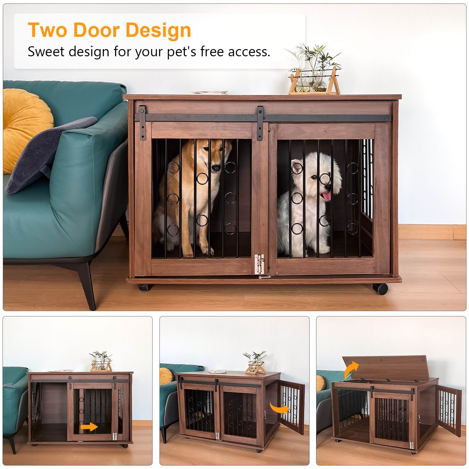 Luxury Two-Door Solid Wooden D - Sustainable Living House review and price